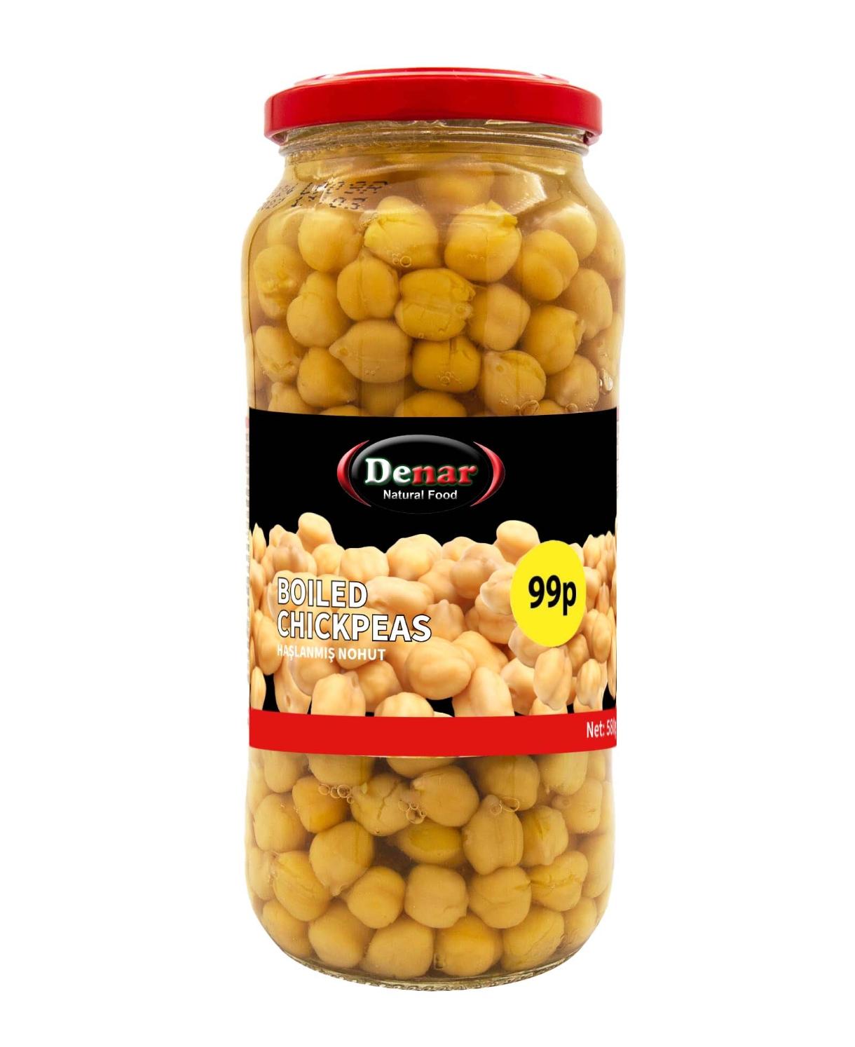 Denar Boiled Chickpeas 580g – Haslama Nohut